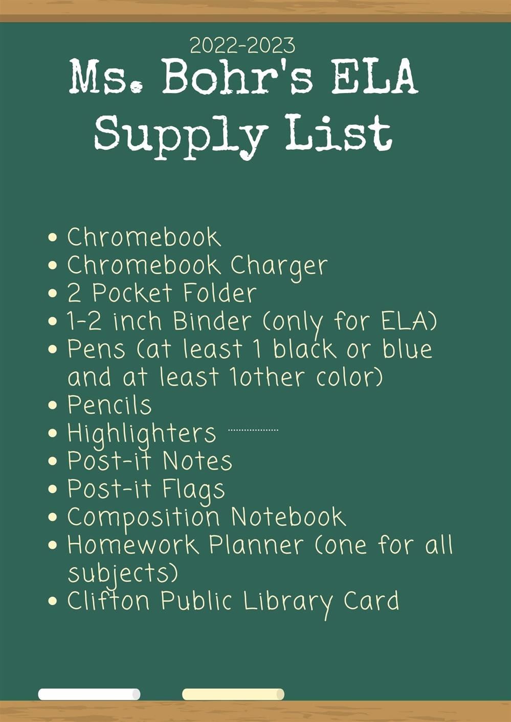 ELA List