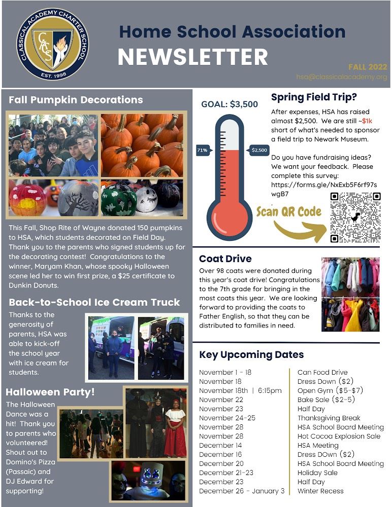 HSA Newsletter